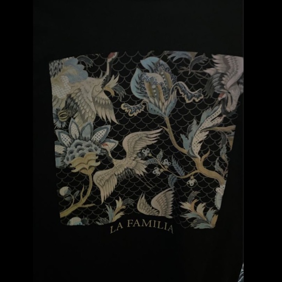 LA FAMILIA Feather Fam Mens T-Shirt - Picture 3 of 6